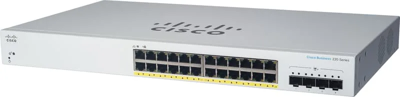 Cisco CBS220 24G 4SFP PoE 382W Smart