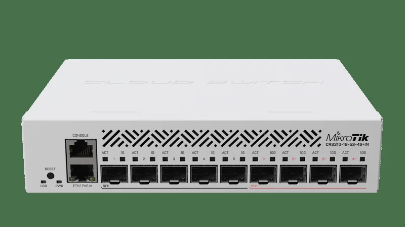 Mikrotik CRS310-1G-5S-4S+IN 10 Gigabit Fiber Switch