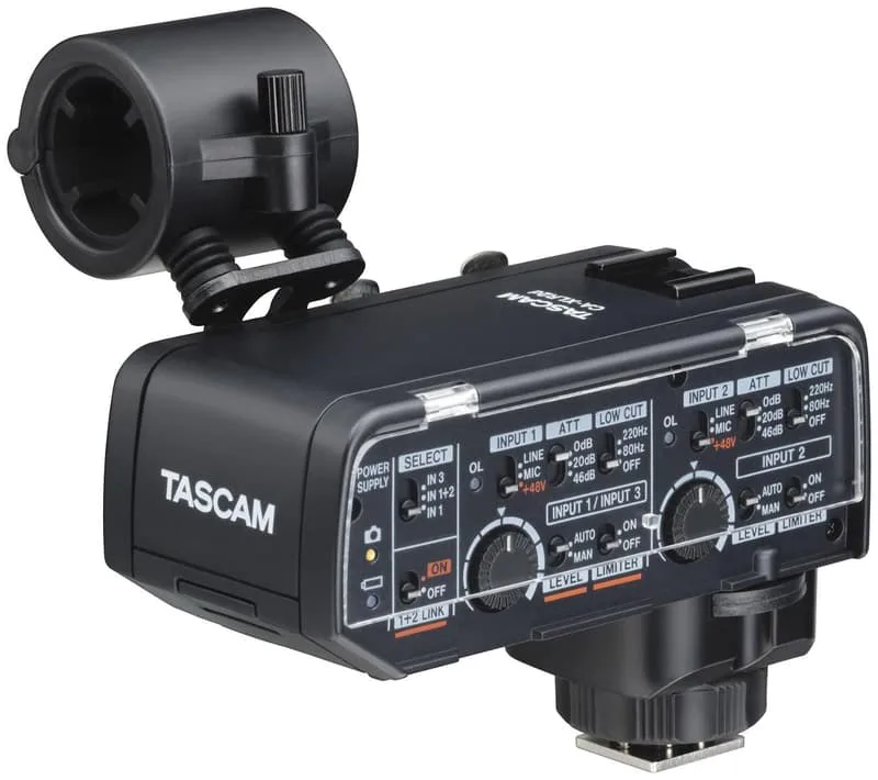 Tascam XLR Mikrofon-adapter till spegellösa Fujifilm-kameror