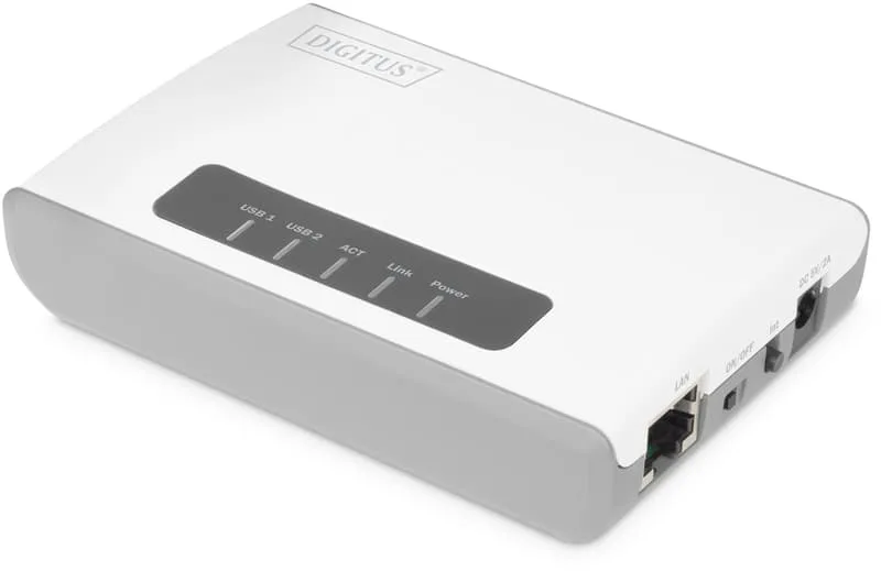 2-Port Trådlös skrivar/USB Server