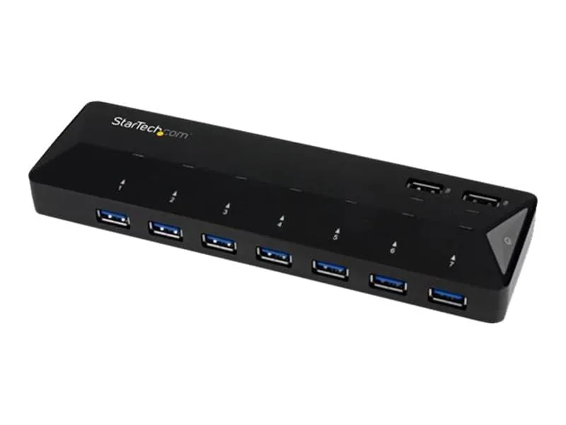 StarTech.com USB 3.0-hub med 7 portar och dedicerade laddningsportar