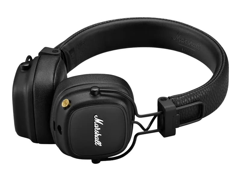 Marshall Major IV Bluetooth-vikbara Hörlurar, Svart
