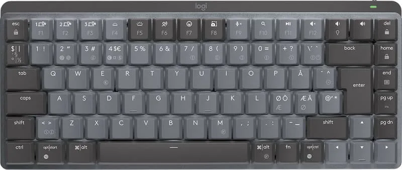 Logitech - MX Compact Mechanical Wireless Illuminated Keyboard - Nordic - Tactile Switch