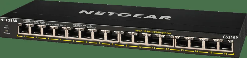 NETGEAR GS316P - switch - 16 portar