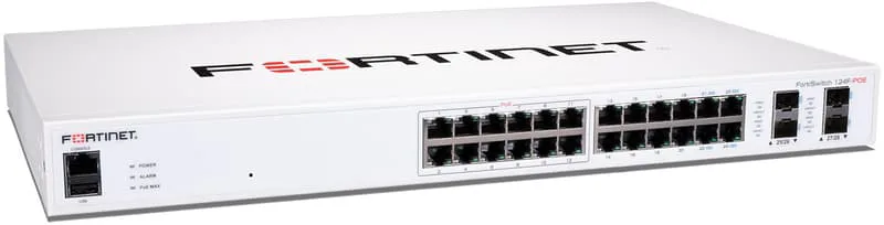 FortiSwitch 124F-POE 24-Port PoE 185W
