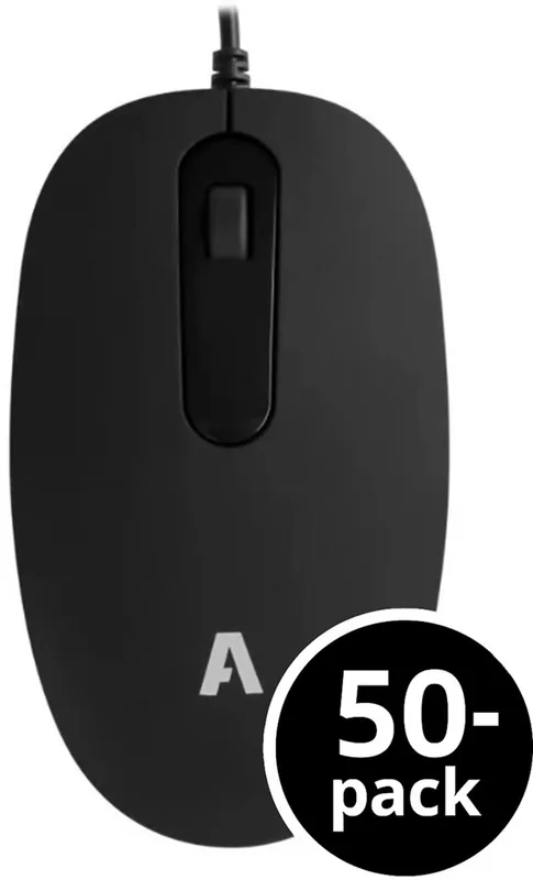 Acutek Wired Standard Mouse L40W 50-Pack Bulk