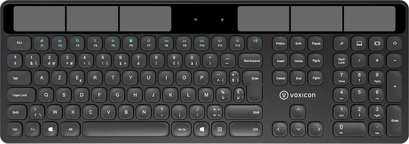 Voxicon DK-SO2WL-B/BE Trådlöst tangentbord – Svart, AZERTY (ISO Belgien)
