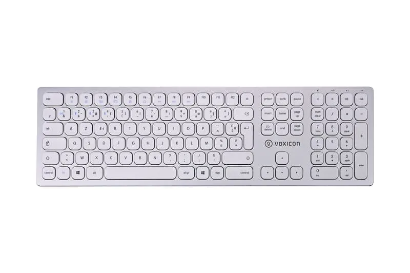 Voxicon Wireless Slim Metal Keyboard 295BWL Silver