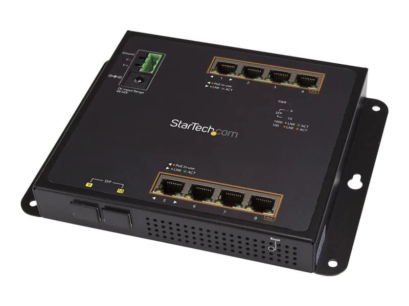 Startech .com Industriell Gigabit PoE med 8