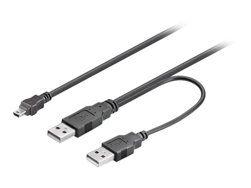 USBAAB06 USB-kablar 0,6 m USB 2.0 Mini-USB B USB A Svart