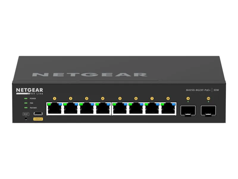 Netgear GSM4210PX-100EUS nätverksswitchar hanterad L2/L3 Gigabit Ethernet