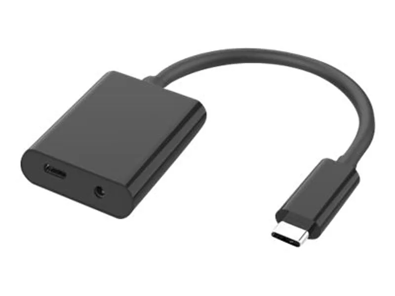 MicroConnect USB-C till hörlursuttag/laddningsadapter