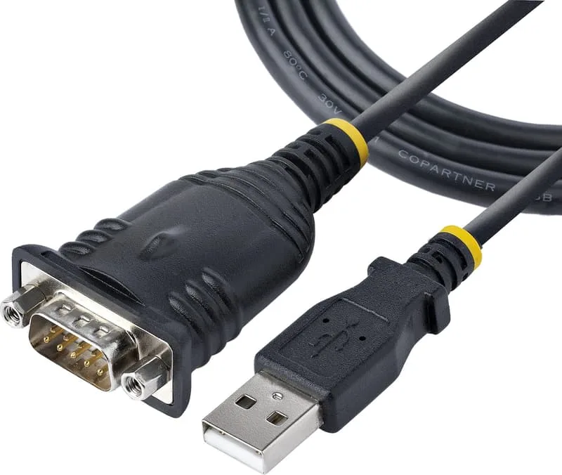 StarTech.com Kabel på 1m USB a Serie, Konversor DB9 Macho RS232 en USB, produktiv, Adaptador USB en serie för PLC/Impresora/Escáner, Adaptador USB a P