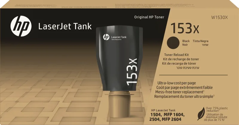 HP 153X svart original LaserJet Tank Toner Reload Kit
