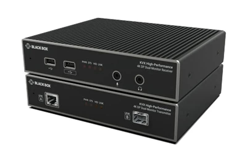 Black Box KVXHP KVM Förlängning 4K Displayport CATx/Fiber
