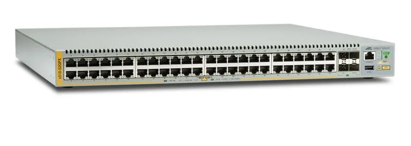 Allied Telesis Edge Switch 48x10/100/1000T PoE+ 4x10G SFP+