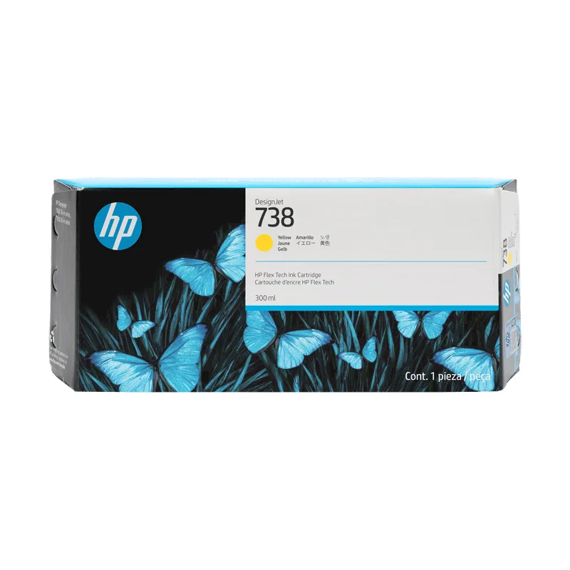 HP Bläck Gul 738 300ml