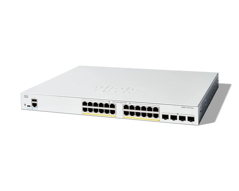 Catalyst C1200 Smart 24x1GbE 4x10GbE SFP+ PoE 375W Switch