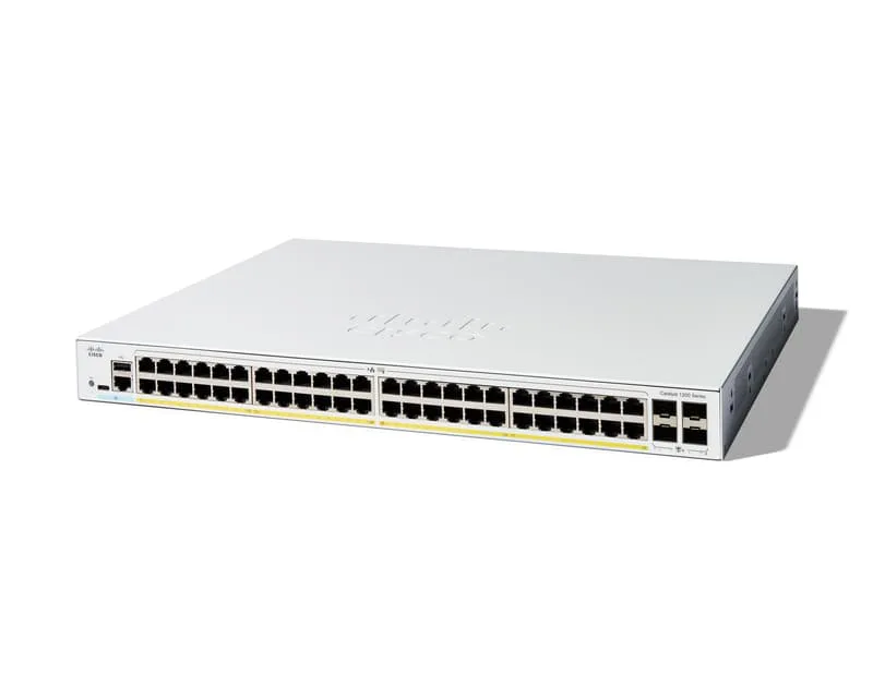 Catalyst C1200 Smart 48x1GbE 4x10GbE SFP+ PoE 375W Switch