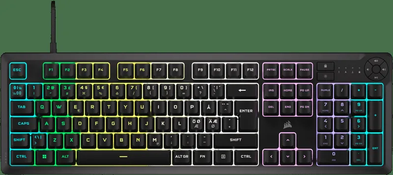 Corsair K55 CORE RGB Gaming tangentbord med trådbundet membran