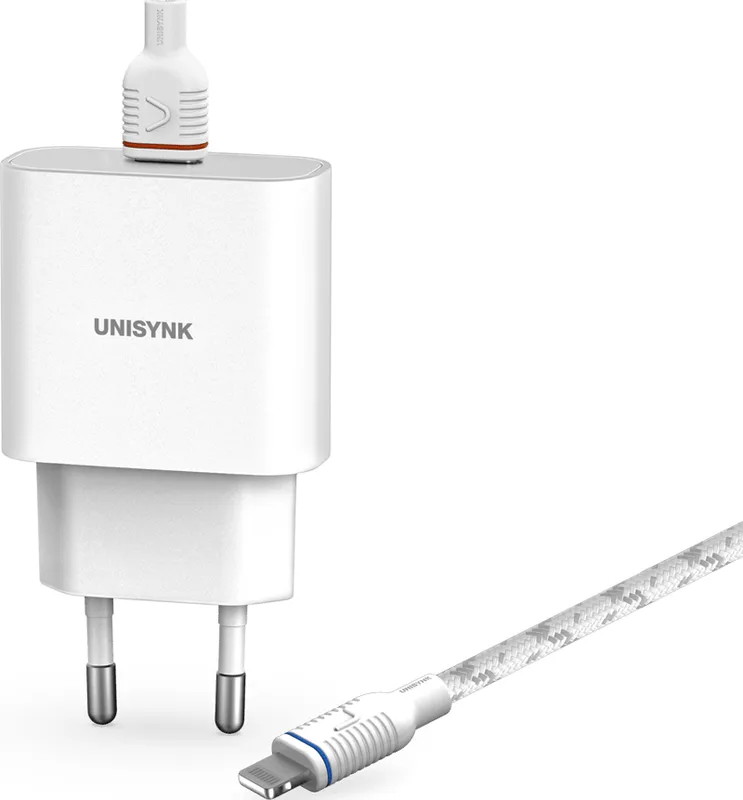 Unisynk 20W Lightning Slim väggladdningskit