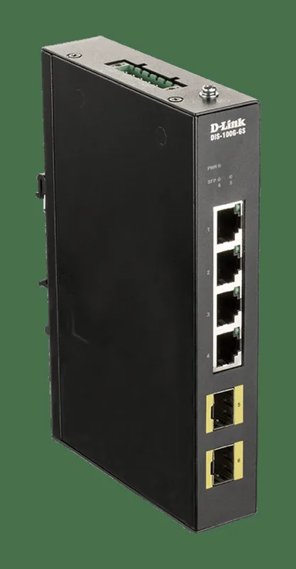 dlink 4-port Gigabit Industrial Switch including 2 x 100/1000M SFP