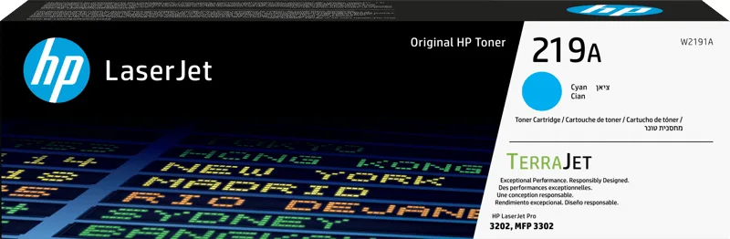 HP 219A cyan LaserJet-originaltonerkassett