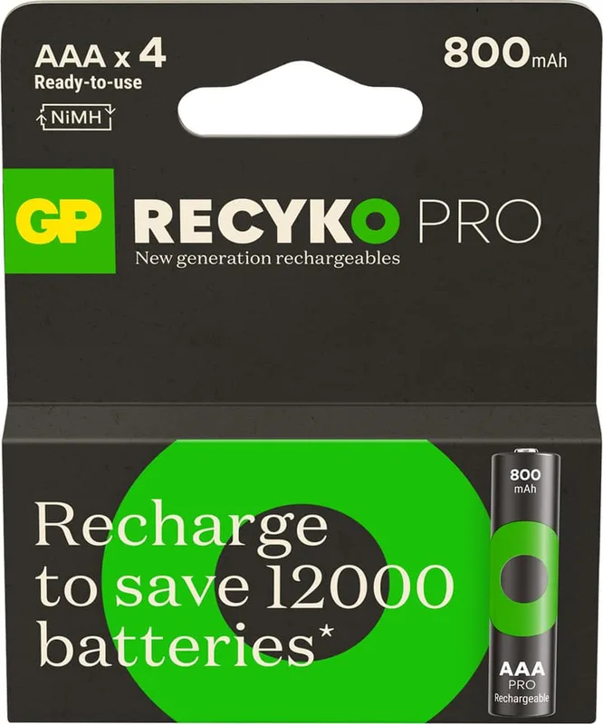 GP Recyko Pro Rechargeable Battery Aaa 800