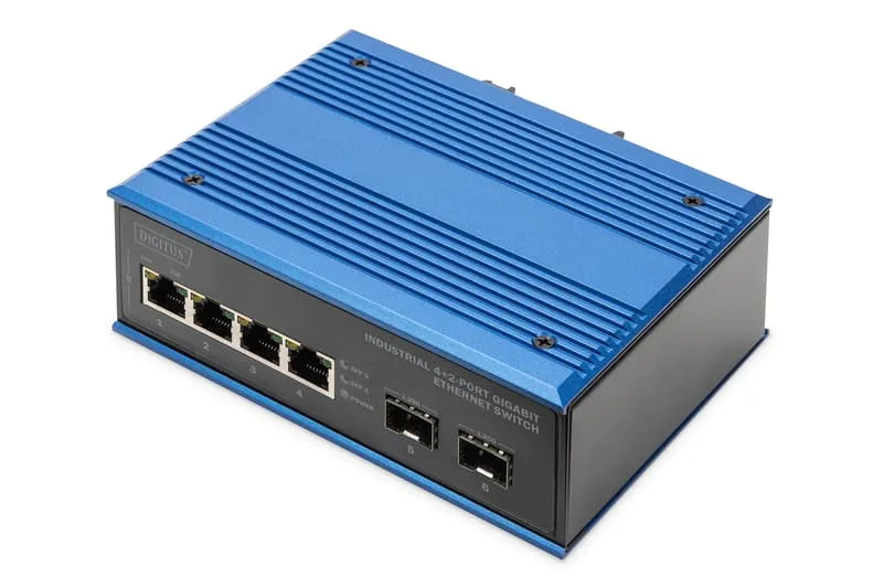 INDUSTRIAL 4+2 PORT G E SWITCH