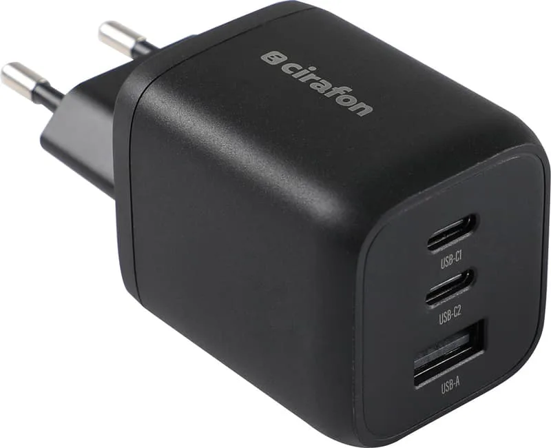 65W Multiport USB-C Laddare PD/QC 3.0