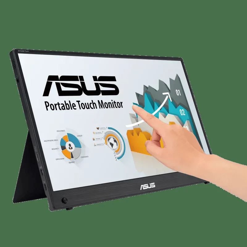 ASUS ZenScreen 15.6 MB16AMTR Bärbar USB-C 10-punkts touch 1920x1080p IPS Inbyggt batteri