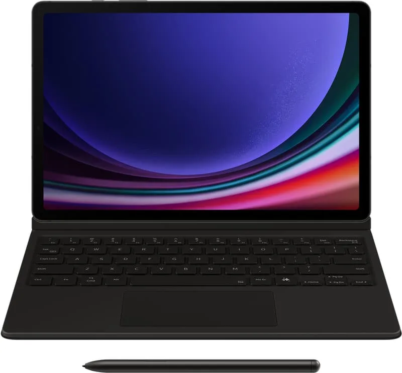Tangentbordsfodral (svart) för Samsung Galaxy Tab S9/S9 FE