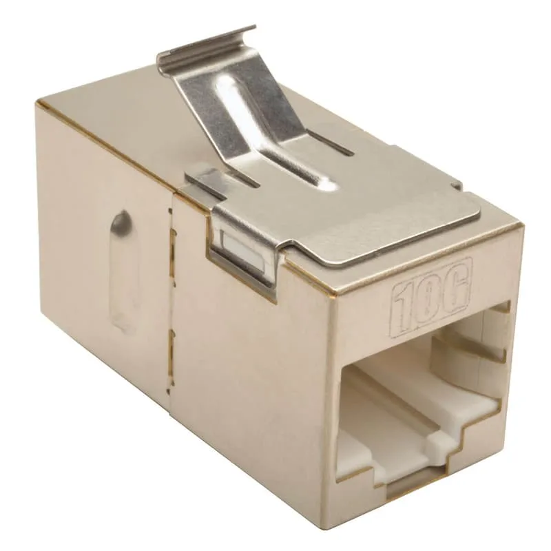 Shielded CAT6a Keystone Coupler Snap-In