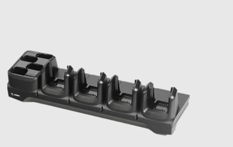 Zebra Cradle 4-Slot Charger Only With 4-Slot Spare Charge