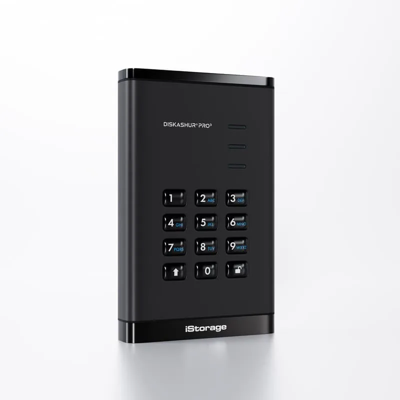 diskAshur PRO3 HDD 256-bit FIPS 140-3 Level 3 500GB