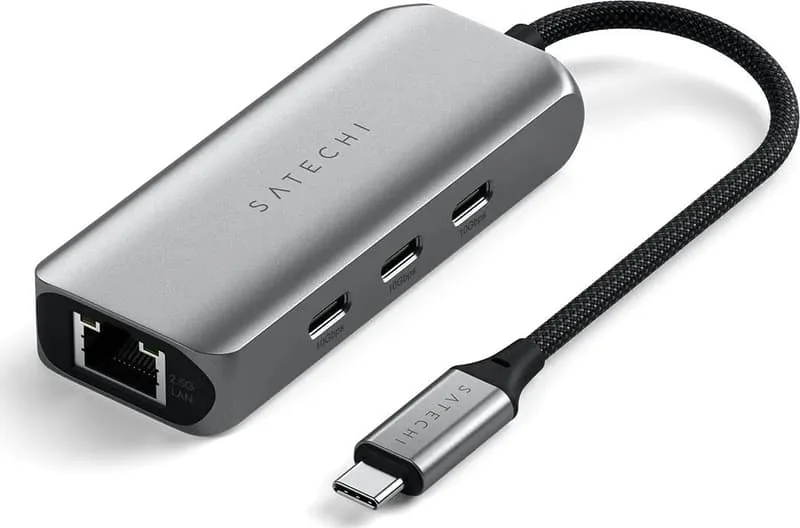 Satechi 4-i-1 USB-C-Hubb med 25 gigabit Ethernet