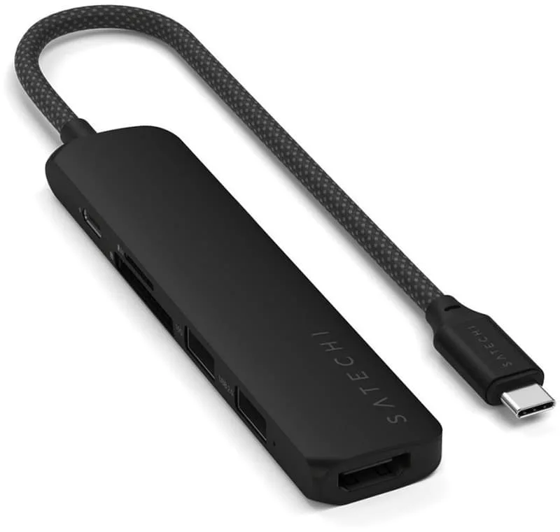 Satechi 6-i-1 HUBB USB-C Slim Multiport Adapter