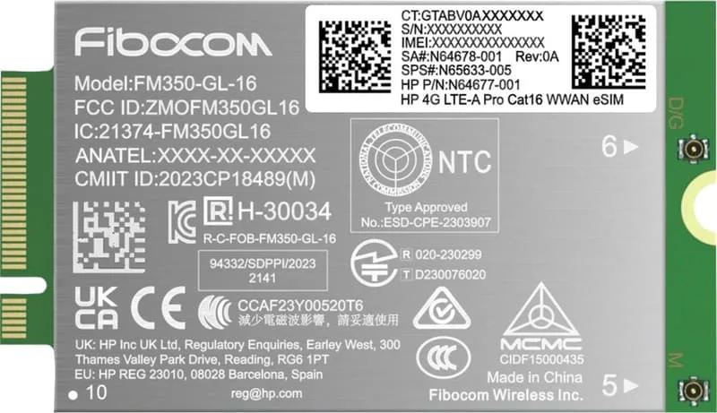 4G LTE-Advanced Pro WWAN for G11