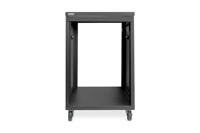 DN-48001 rack 16U Fristående rack Svart