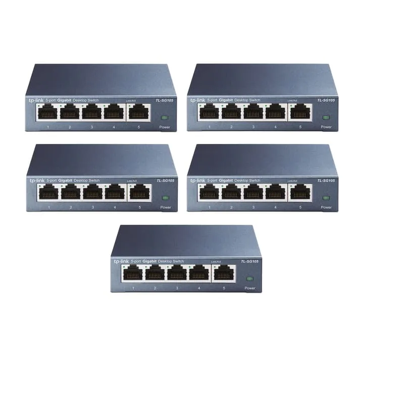 TP-Link TL-SG105 5-Port Gigabit Switch 5-Pack