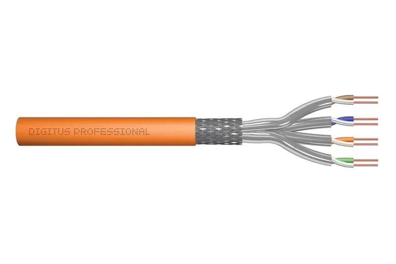 Digitus DK-1744-VH-10 nätverkskablar Orange 1000 m Cat7 S/FTP