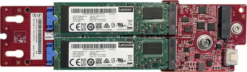 Lenovo ThinkSystem M.2 SATA/x4 NVMe 2-Bay Adapter