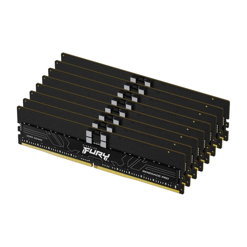 Kingston FURY Renegade Pro EXPO 128GB 6400 MT/s DDR5 ECC Reg CL32 DIMM (Kit of 8) Memory Overclockable ECC-Registered DIMM