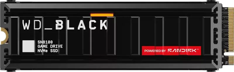 SanDisk Black SN8100 4TB SSD Heatsink M.2 PCIe 5.0
