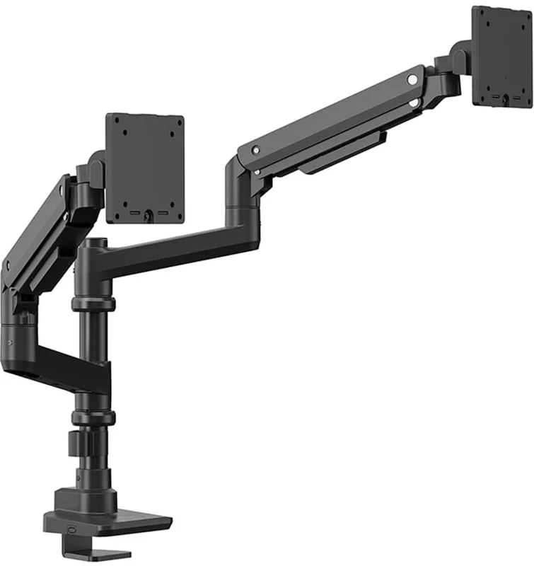 M Deskmount Gas Spring Basic Dual Stacked Pole