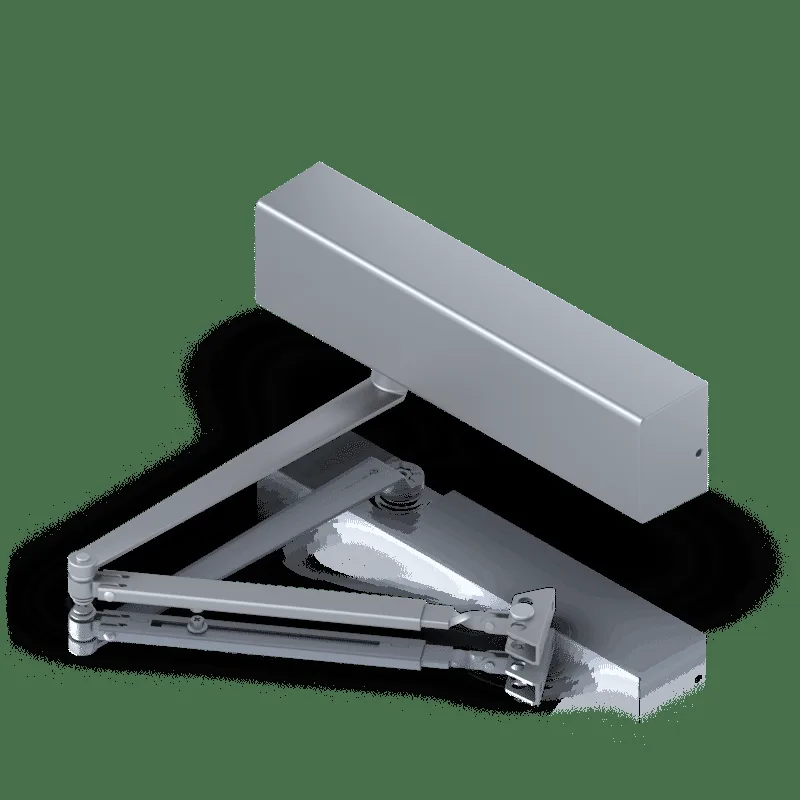 UACC-DoorCloser Universal Ytmonterad dörrstängare (standardarm) Grå