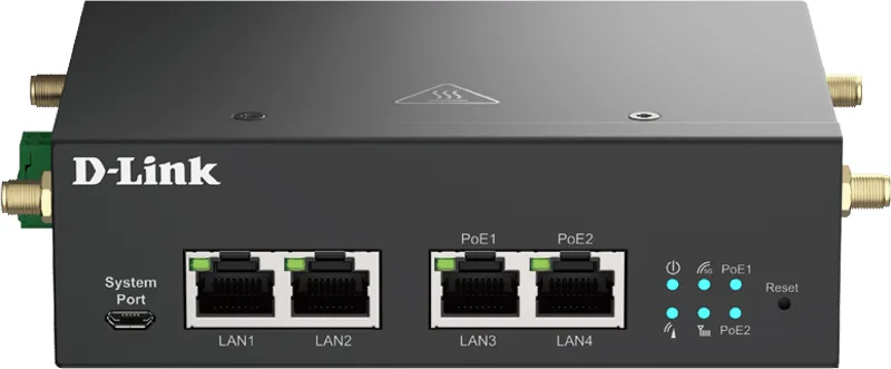 D-Link 5G M2M VPN PoE+ Industrial Router