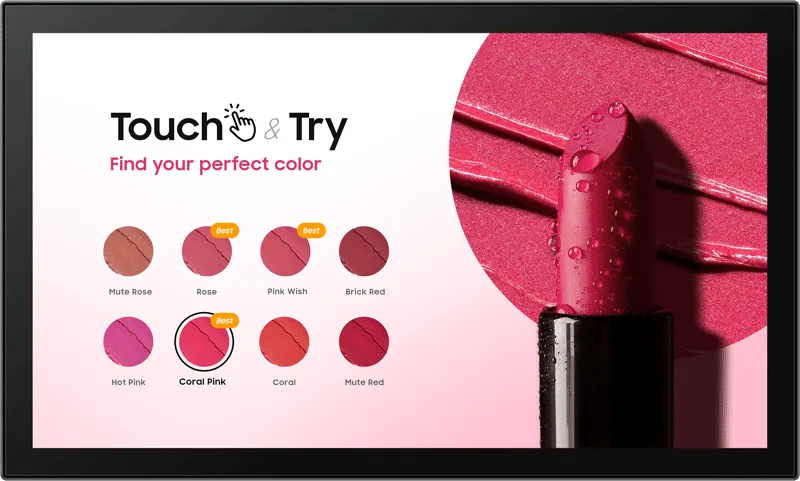 QB13C-T Small Touch Signage 16/7
