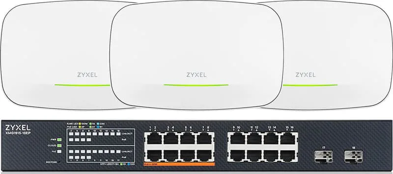 Zyxel Nebula XMG1915-18EP + 3x NWA130 WiFi