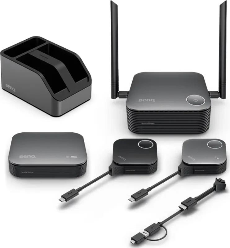 BenQ InstaShow VS25, stationär dator, svart, extern, 2 dBi, 802.11a, 802.11b, 802.11g, Wi-Fi 4 (802.11n), Wi-Fi 5 (802.1